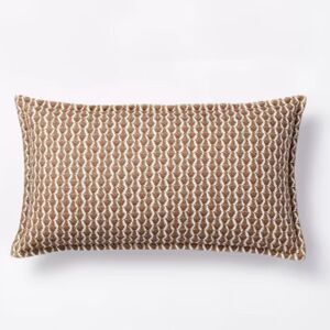 Threshold x Studio McGee Brown and White Decorative Throw Pillow